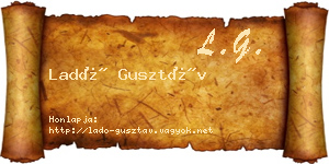 Ladó Gusztáv névjegykártya